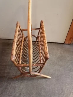 Porte revue osier rotin 1970 1960