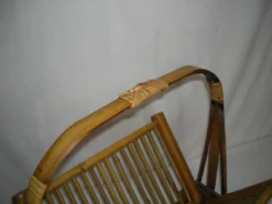Porte-revue pliant bambou des années 40 - 50