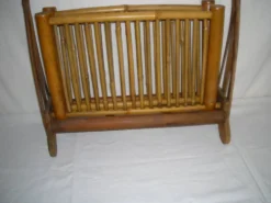 Porte-revue pliant bambou des années 40 - 50