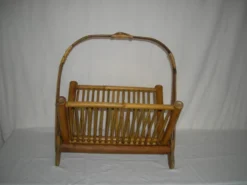 Porte-revue pliant bambou des années 40 - 50