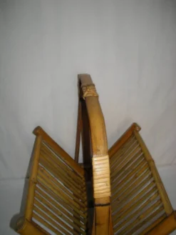 Porte-revue pliant bambou des années 40 - 50