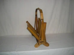Porte-revue pliant bambou des années 40 - 50