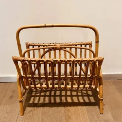 Porte-revues en bambou vintage