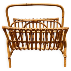 Porte-revues en bambou vintage