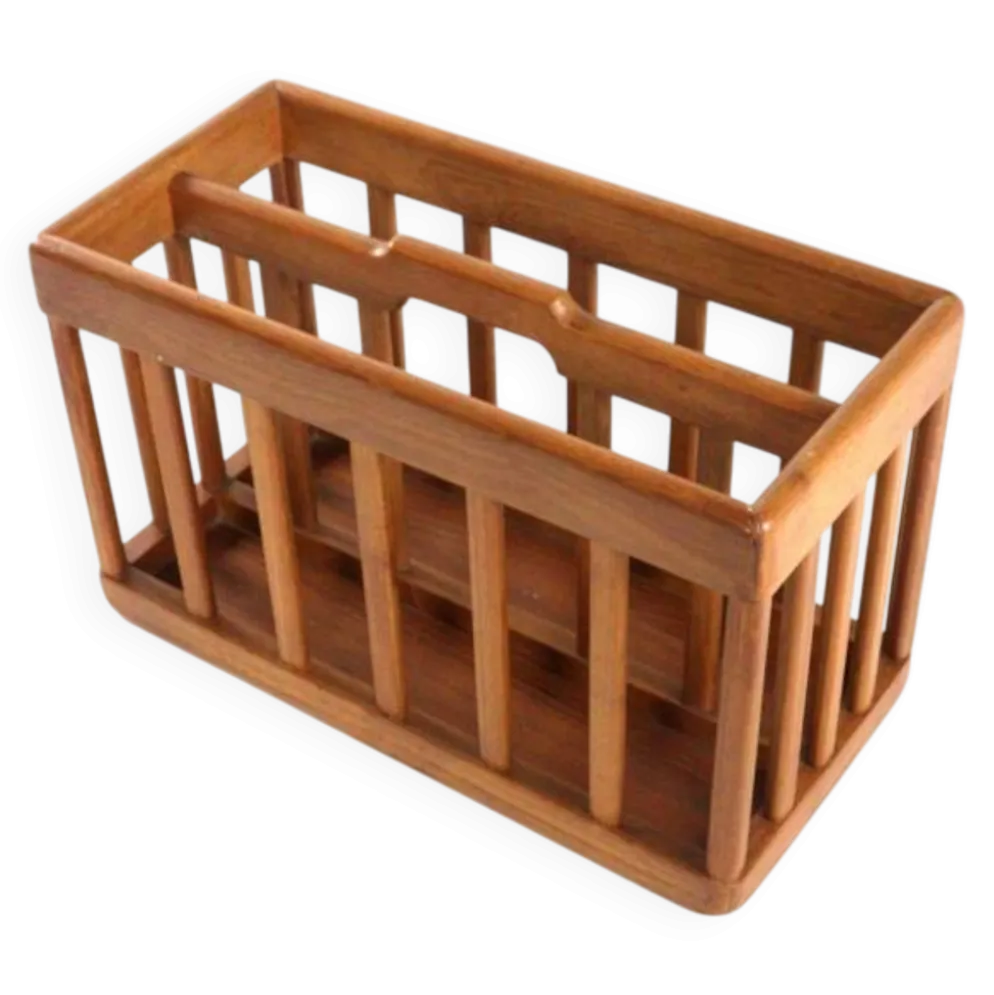 Porte-revues en bois - vintage