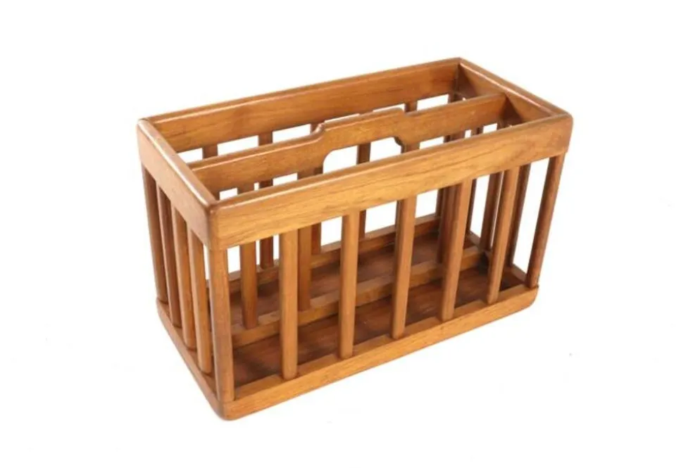 Porte-revues en bois - vintage