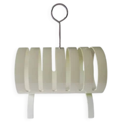 Porte-revues en contreplaqué laqué blanc Opal, années 1960