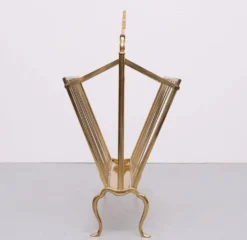 Porte-revues en laiton Maison Baguès, années 1950, France