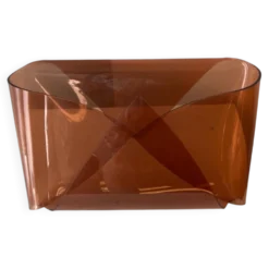 Porte revues enveloppe en plexiglass lucite design Michel Dumas 1970