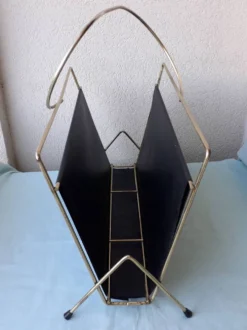 Porte revues métal doré