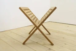 Porte-revues pliable en bois, années 1960