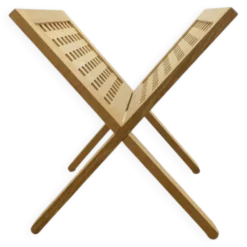 Porte-revues pliable en bois, années 1960
