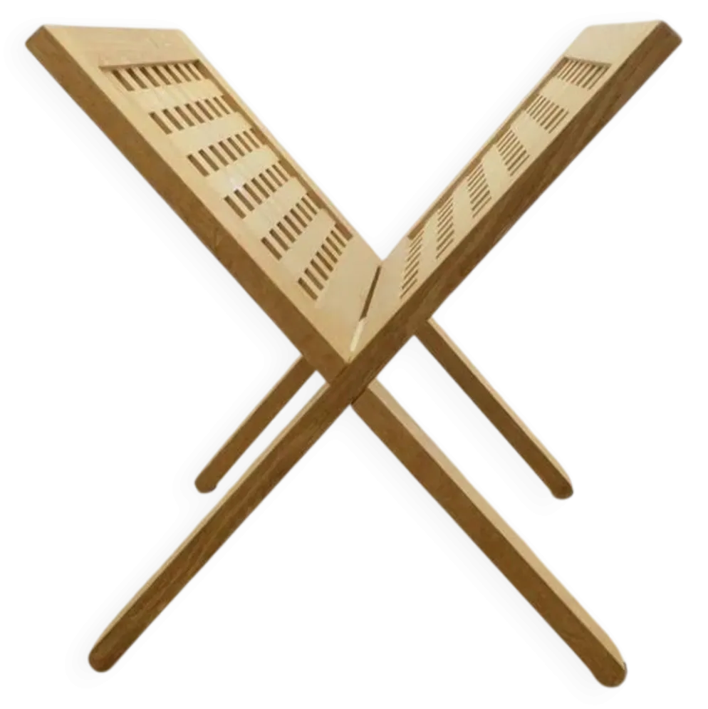 Porte-revues pliable en bois, années 1960