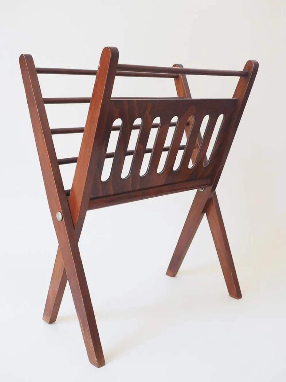 Porte-revues pliant Cees Braakman pour Pastoe – Design hollandais Mid-Centu