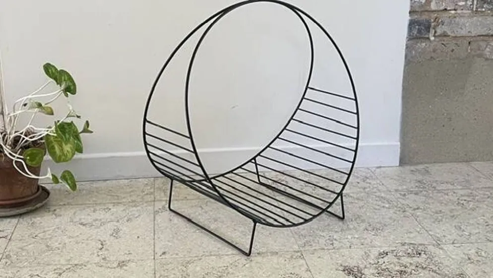 Porte-revues porte-bûches vintage