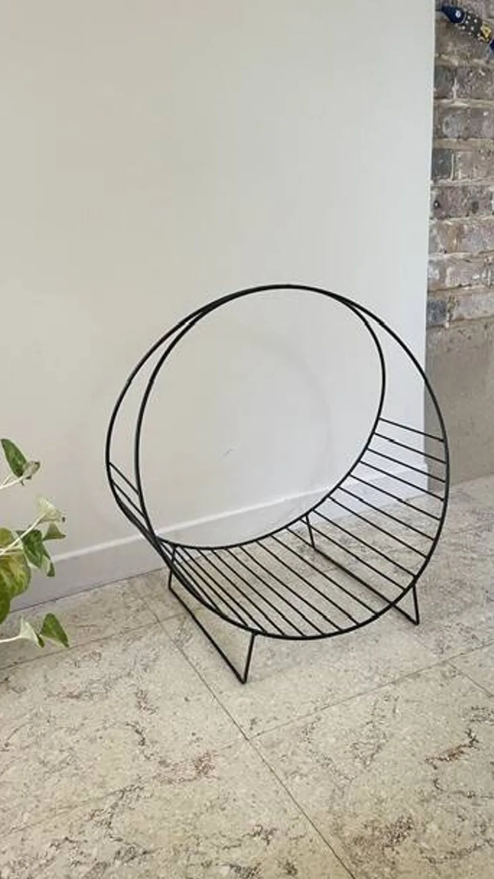 Porte-revues porte-bûches vintage