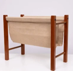 Porte-revues scandinave en teck 1960