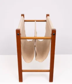 Porte-revues scandinave en teck 1960