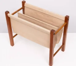 Porte-revues scandinave en teck 1960