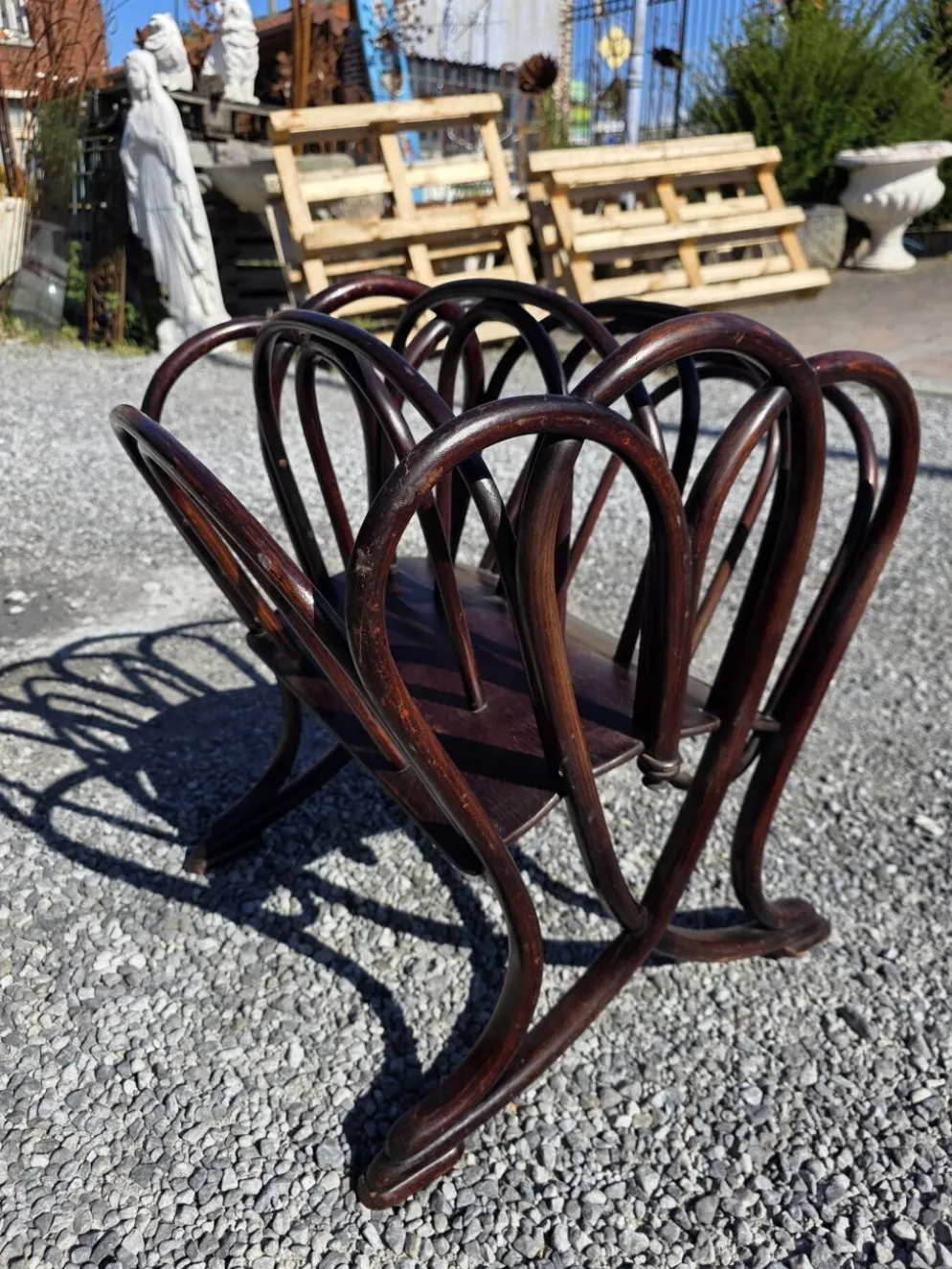 Porte revues Thonet en bois courbé art nouveau