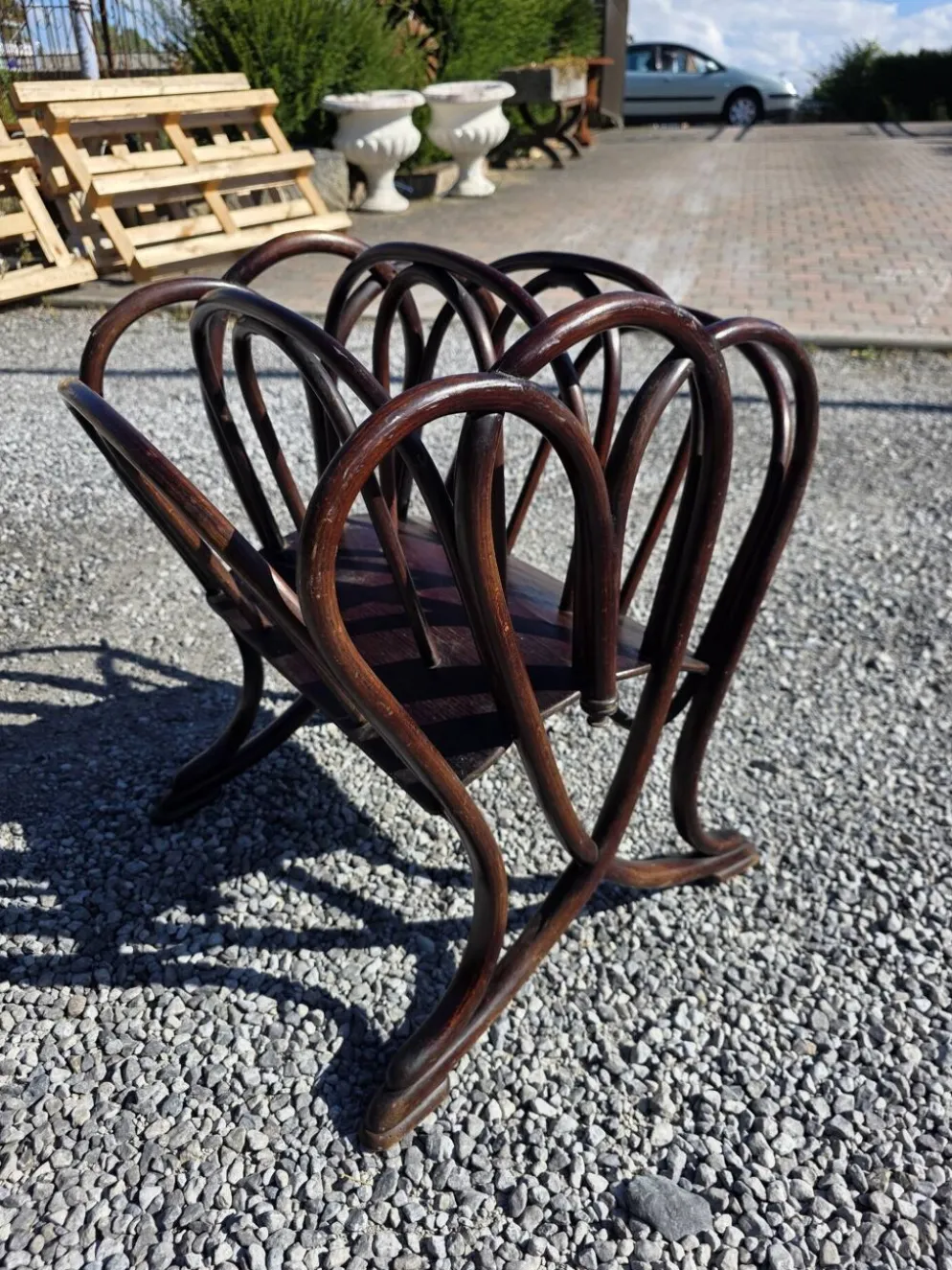 Porte revues Thonet en bois courbé art nouveau