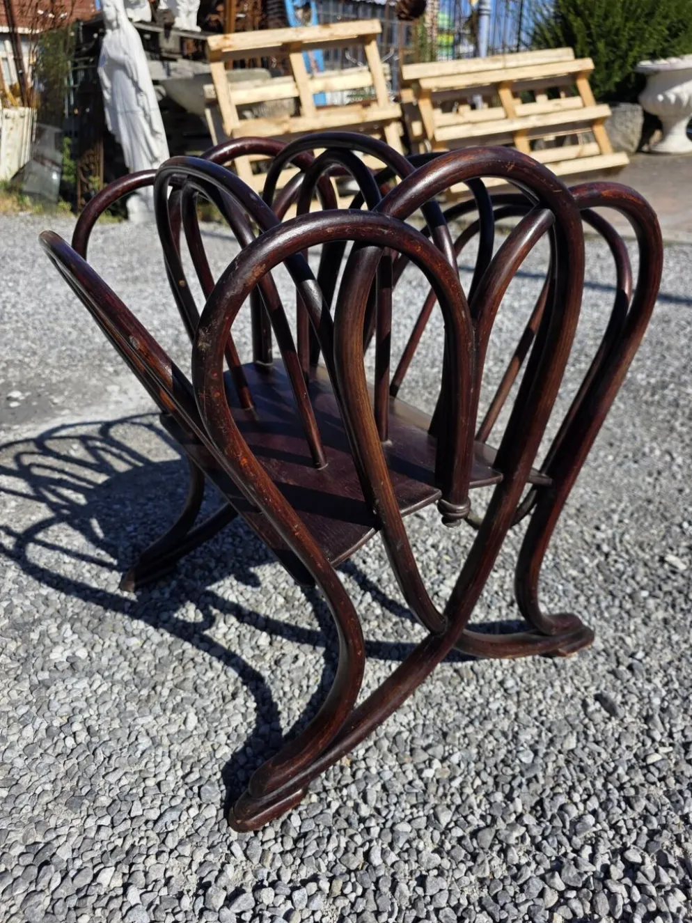 Porte revues Thonet en bois courbé art nouveau