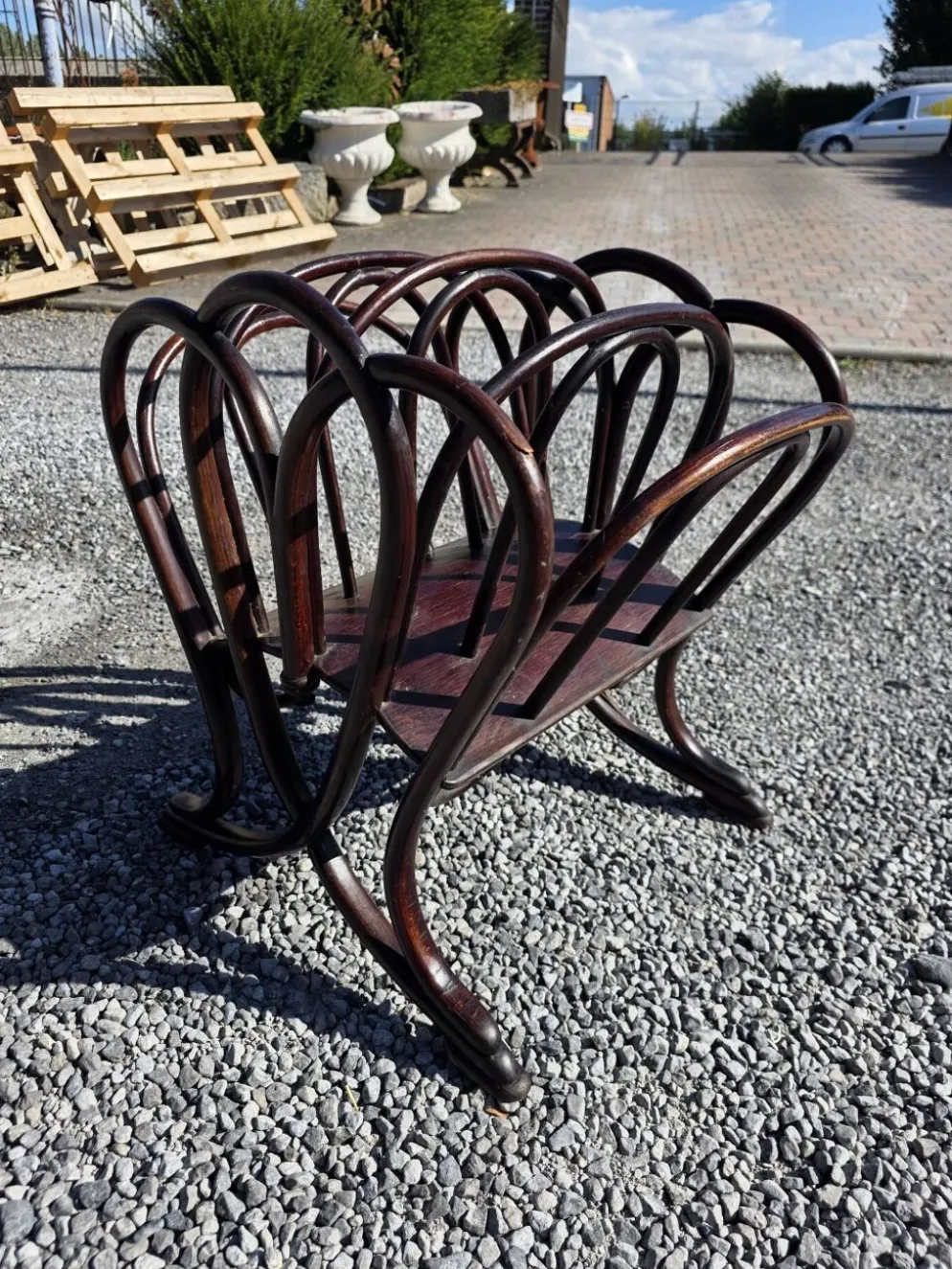 Porte revues Thonet en bois courbé art nouveau