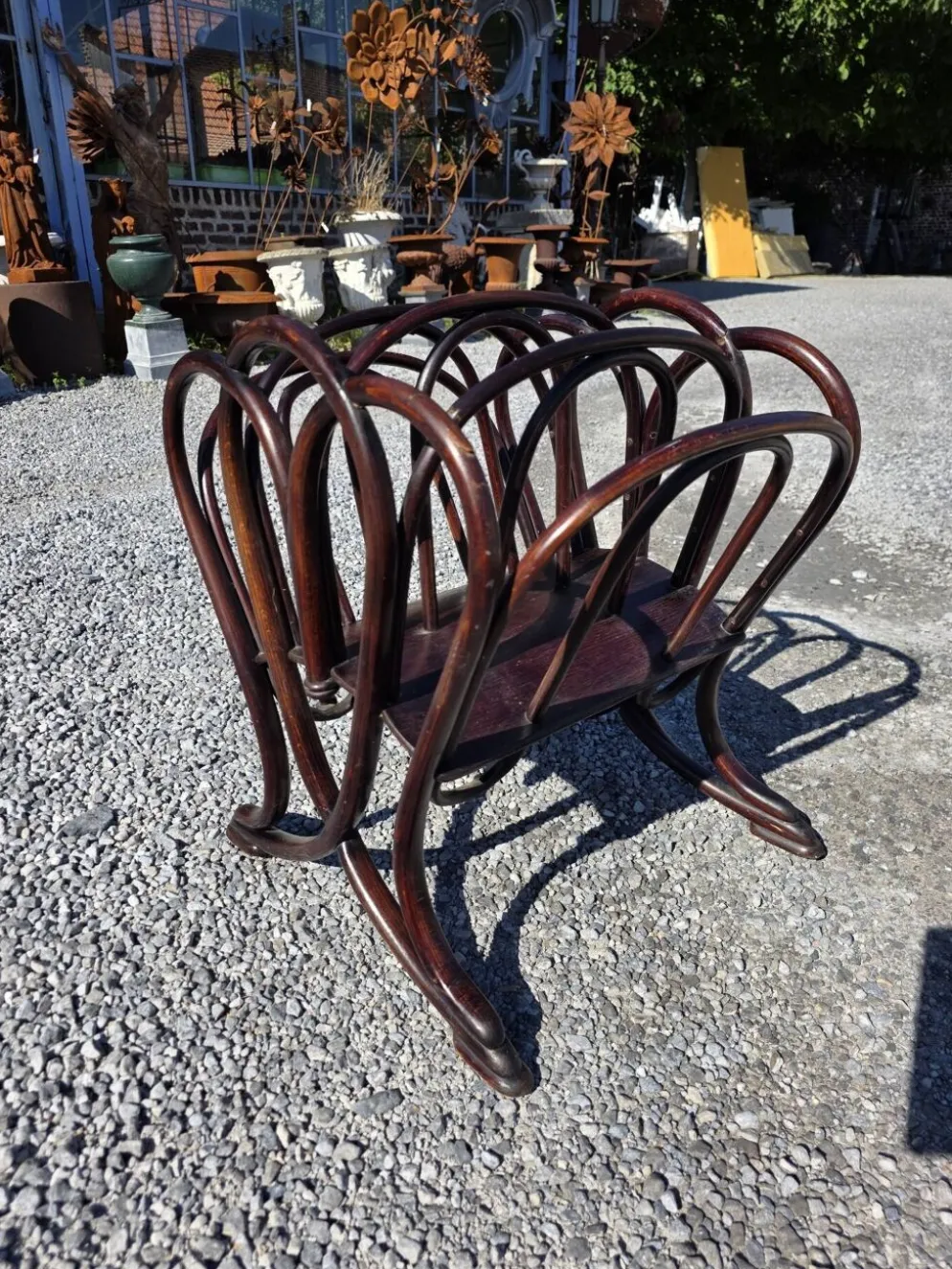 Porte revues Thonet en bois courbé art nouveau