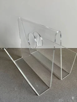 Porte-revues vintage en plexiglas, années 1970