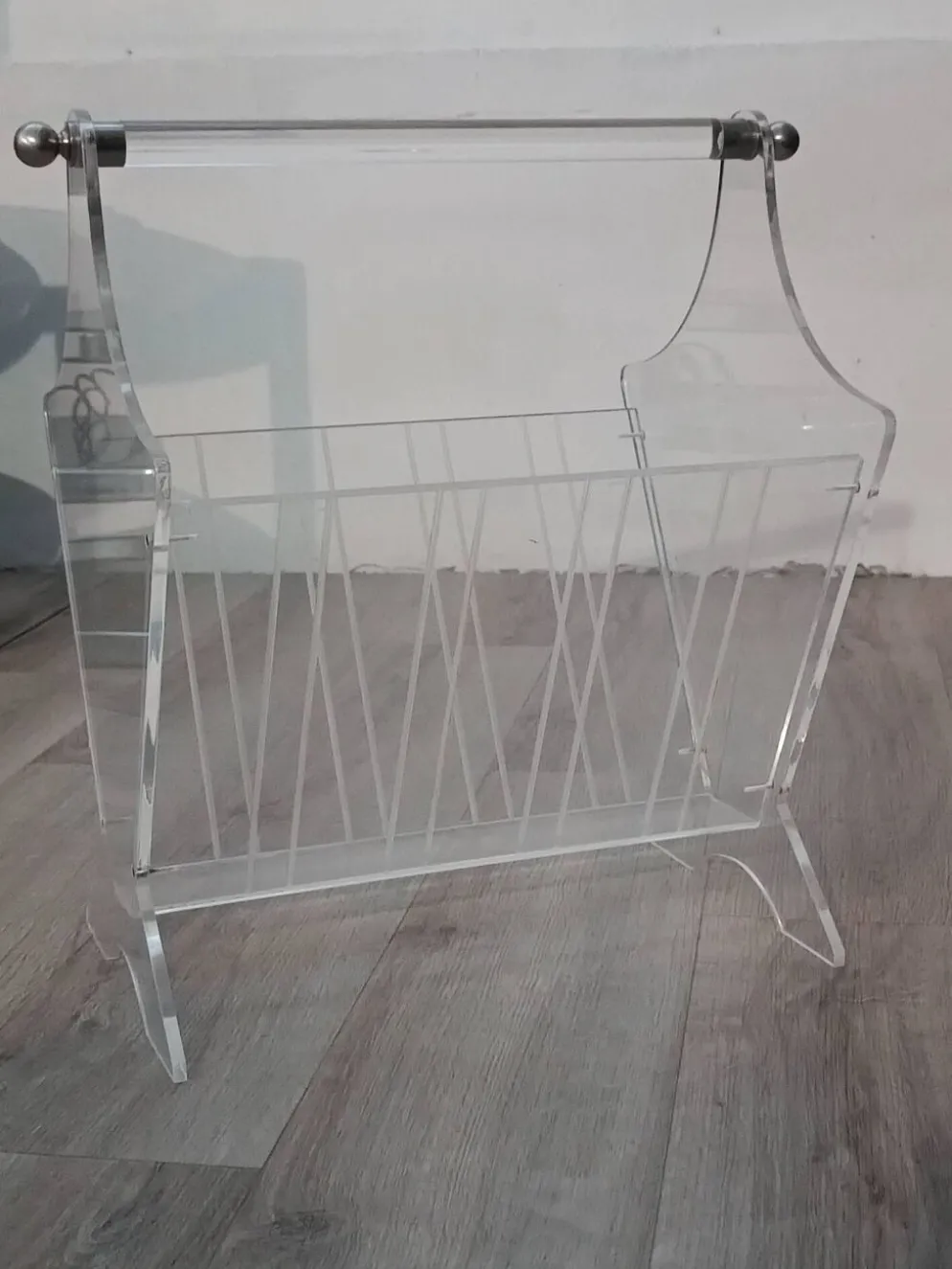 Porte Revues Vintage Plexiglas France 1980s