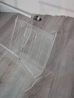 Porte Revues Vintage Plexiglas France 1980s