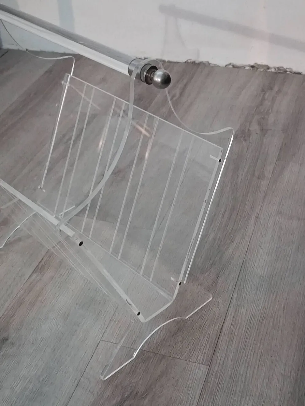 Porte Revues Vintage Plexiglas France 1980s