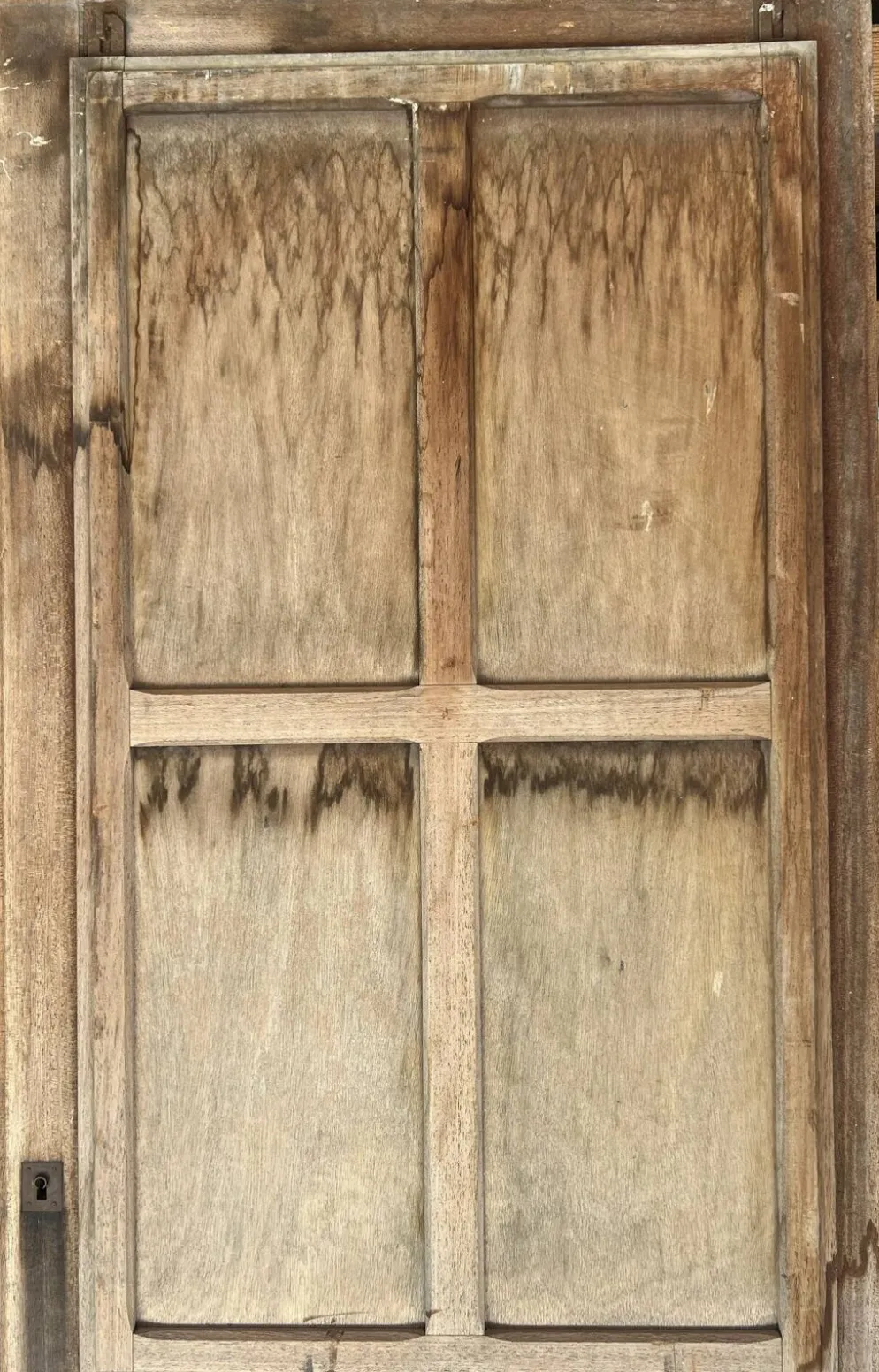 Portes en bois devanture de magasin ancienne + cadre