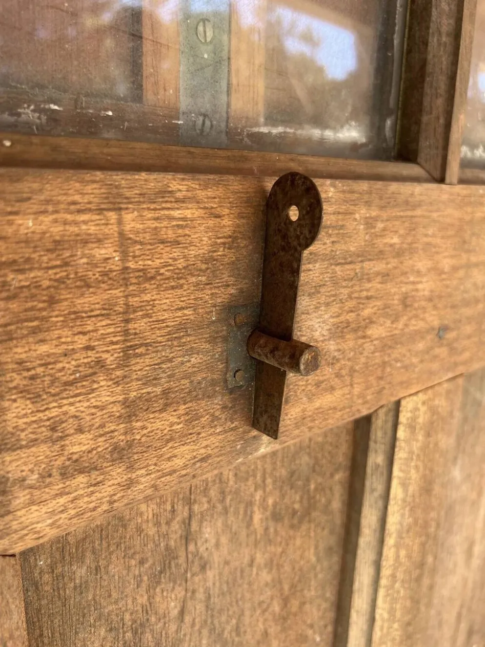 Portes en bois devanture de magasin ancienne + cadre