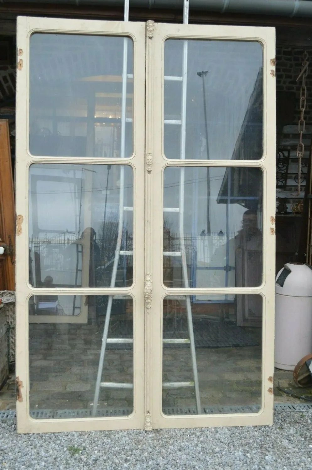 Portes vitrées en chêne