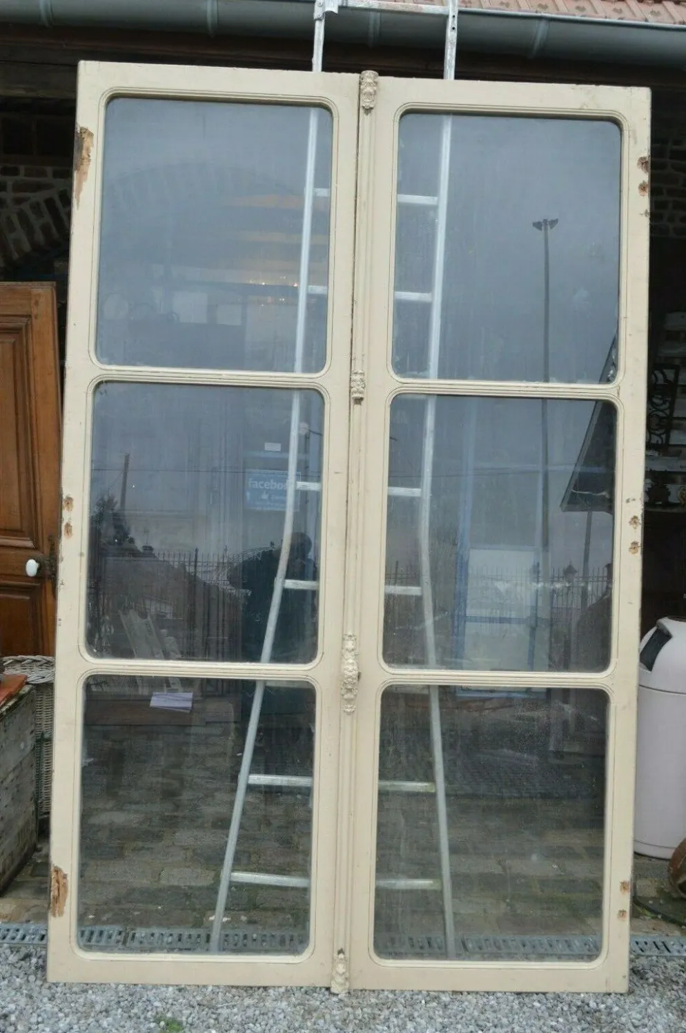 Portes vitrées en chêne