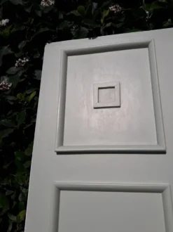 Porte 207x99,5cm de communication verso panneauté mouluré