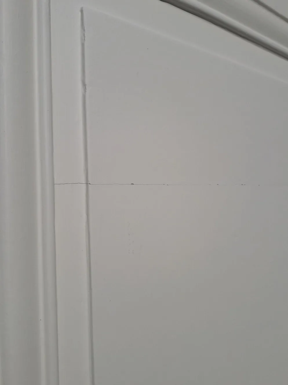 Porte 207x99,5cm de communication verso panneauté mouluré
