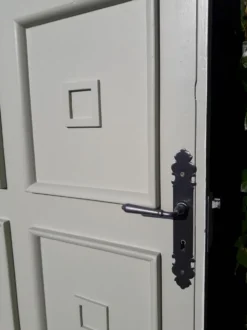 Porte 207x99,5cm de communication verso panneauté mouluré