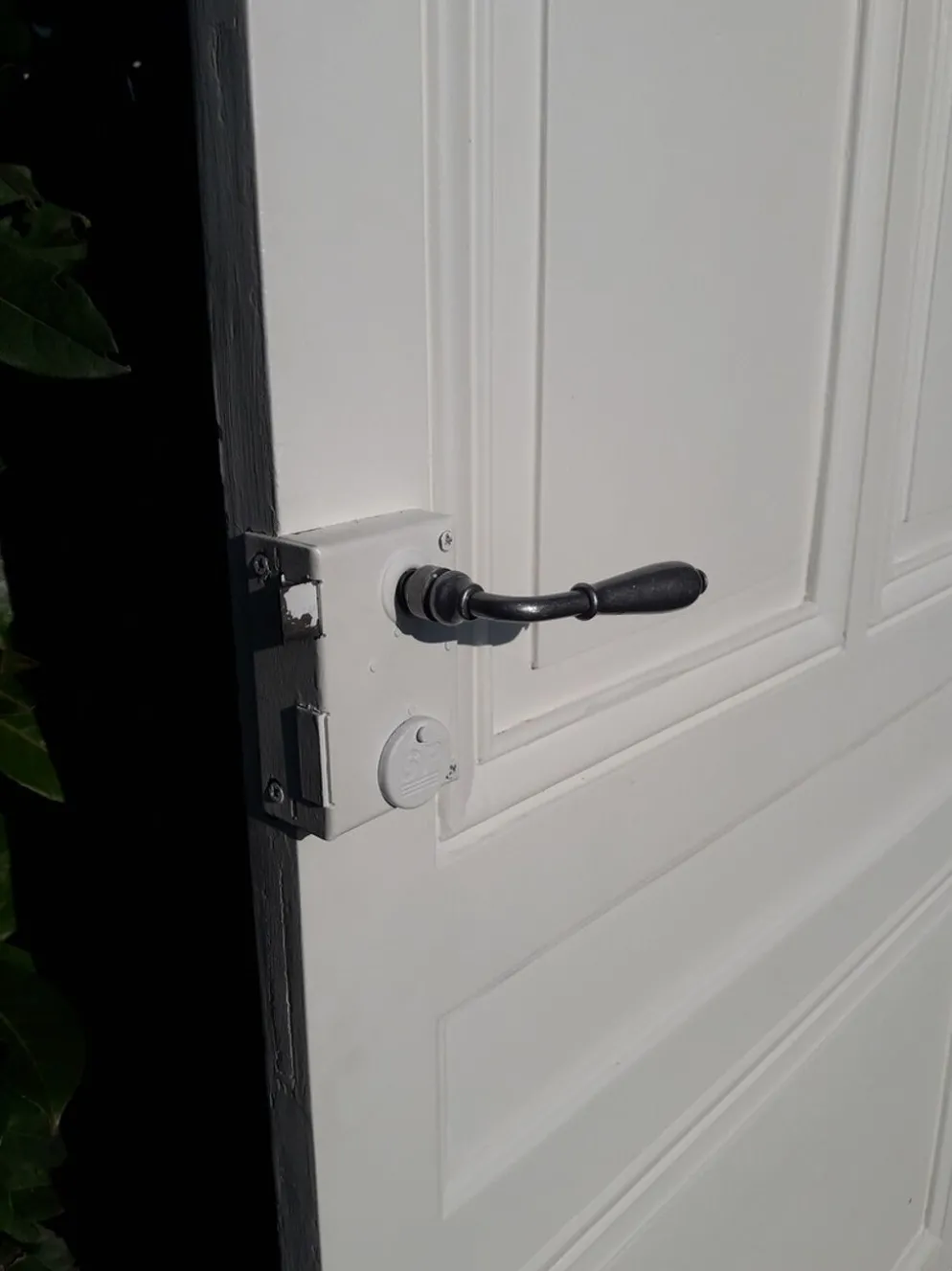 Porte 207x99,5cm de communication verso panneauté mouluré