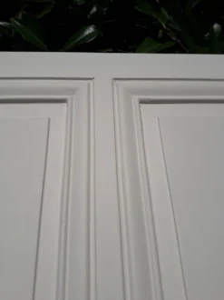 Porte 207x99,5cm de communication verso panneauté mouluré