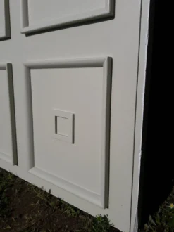 Porte 207x99,5cm de communication verso panneauté mouluré