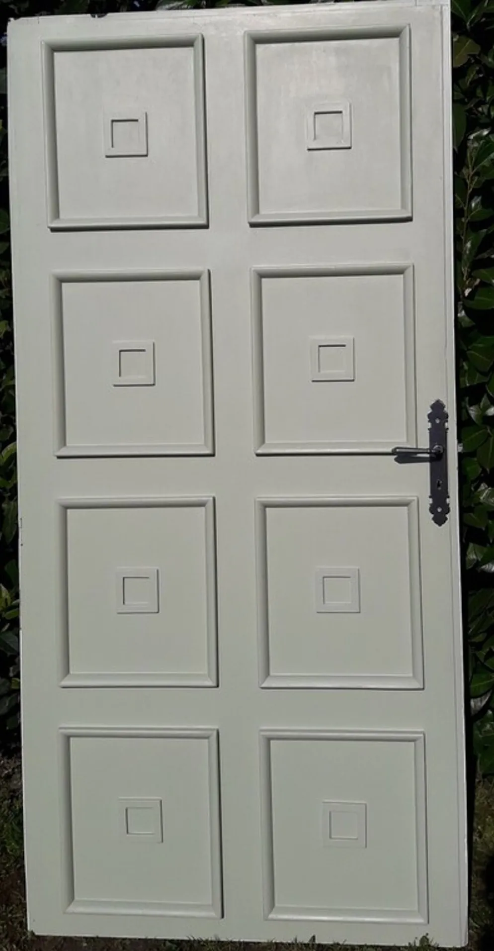 Porte 207x99,5cm de communication verso panneauté mouluré