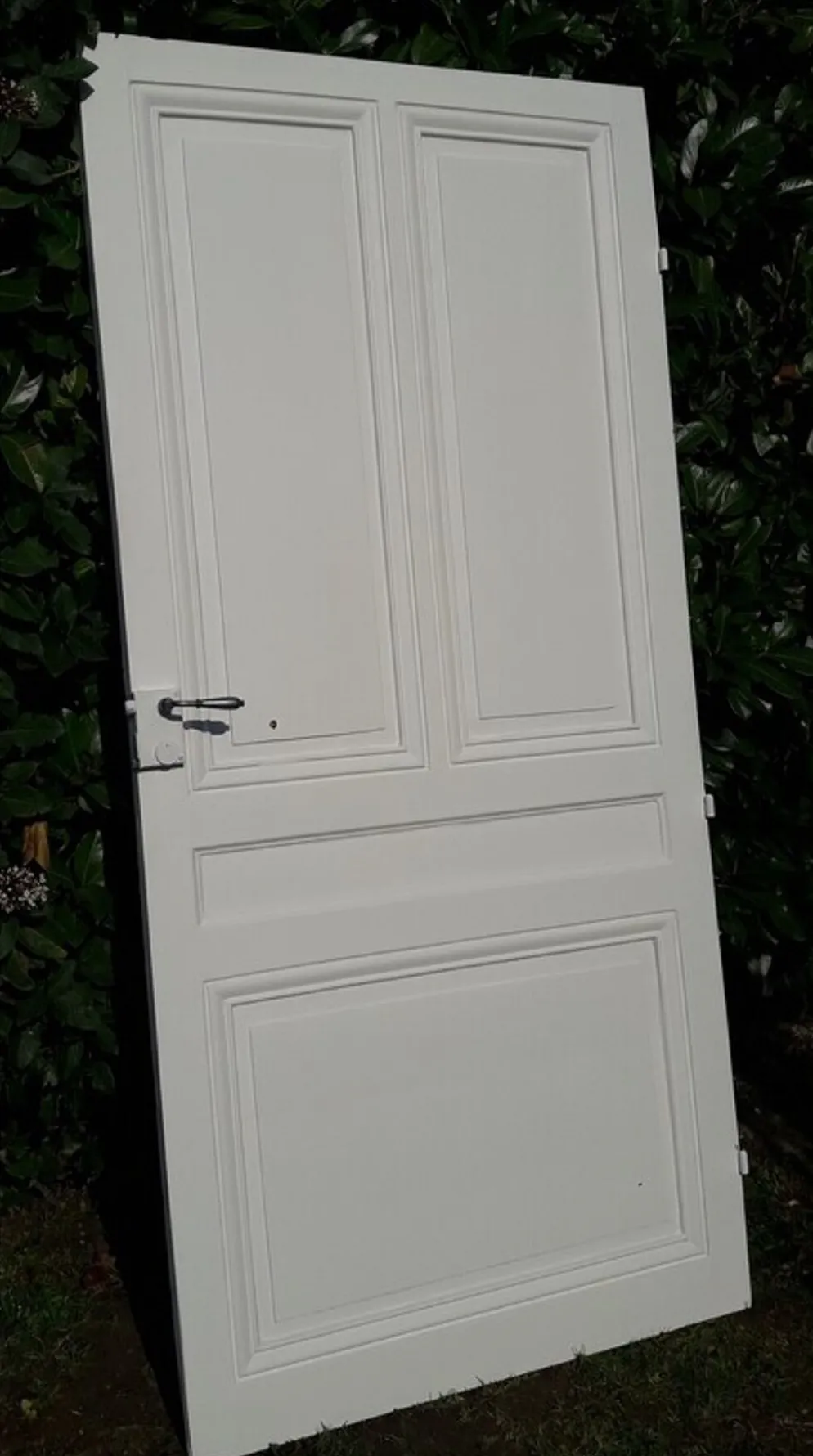 Porte 207x99,5cm de communication verso panneauté mouluré