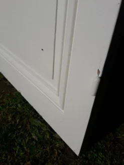 Porte 207x99,5cm de communication verso panneauté mouluré