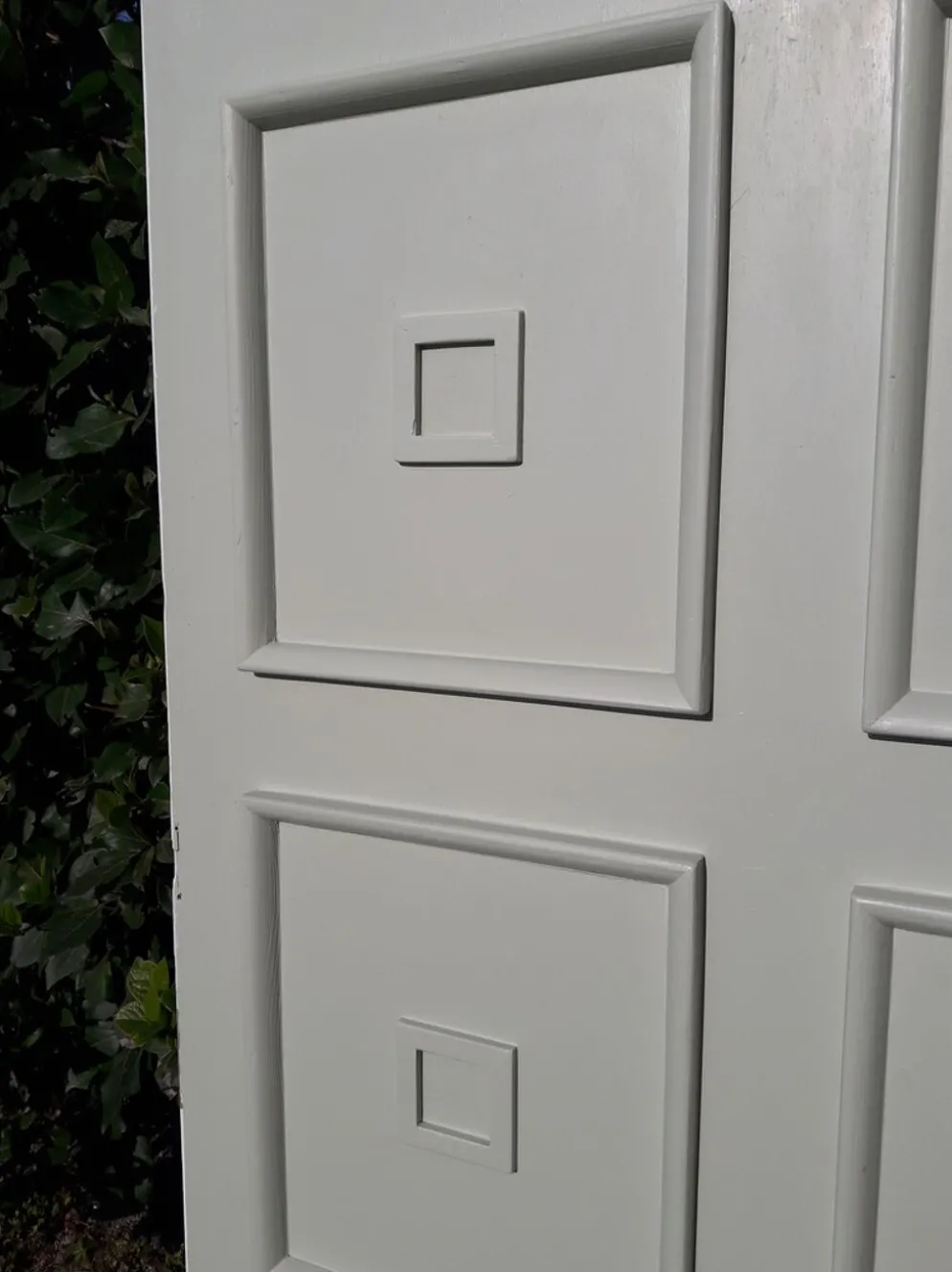 Porte 207x99,5cm de communication verso panneauté mouluré