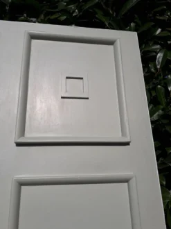 Porte 207x99,5cm de communication verso panneauté mouluré