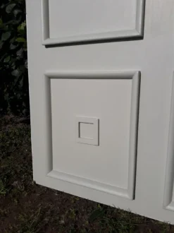 Porte 207x99,5cm de communication verso panneauté mouluré