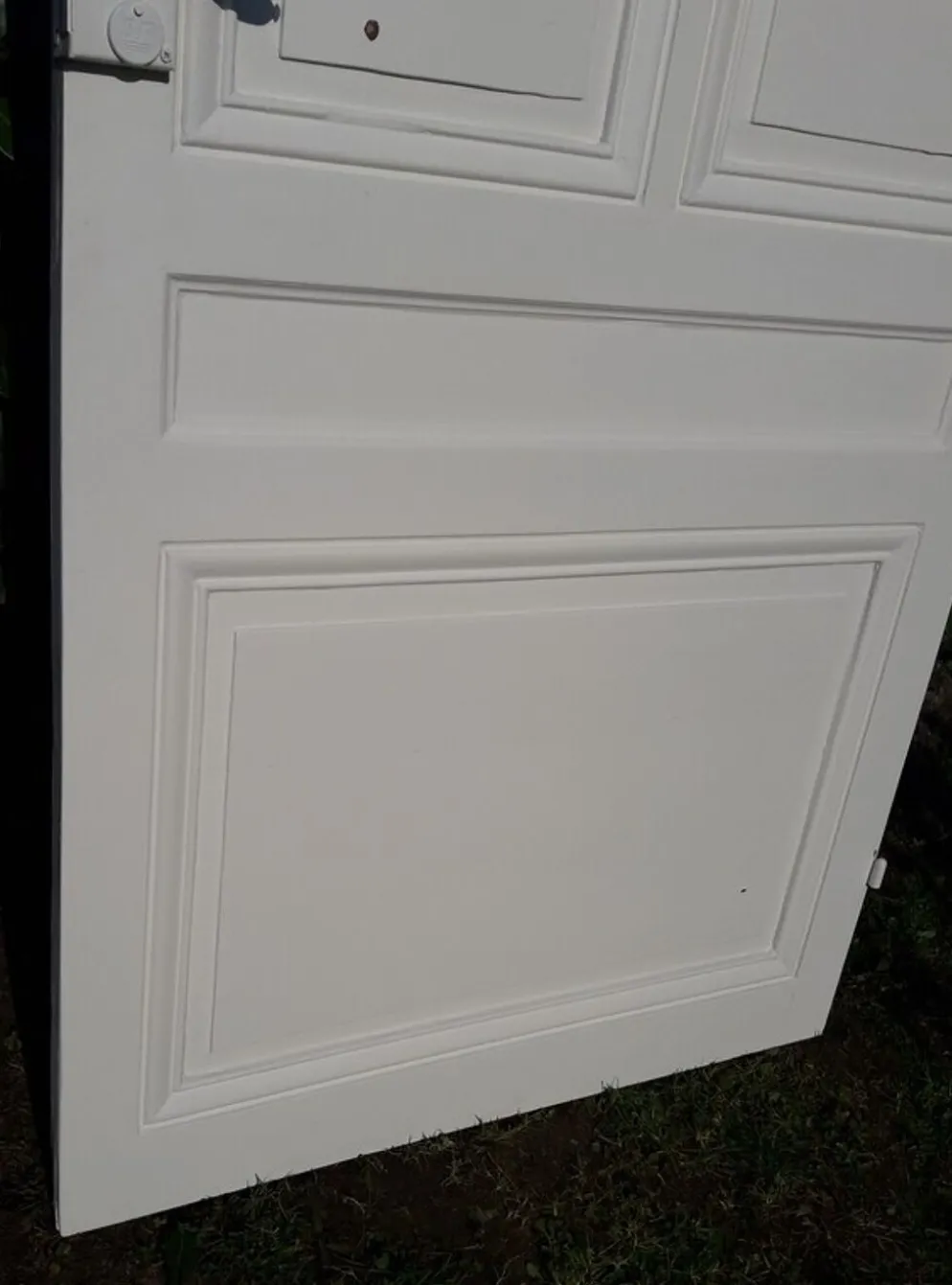 Porte 207x99,5cm de communication verso panneauté mouluré