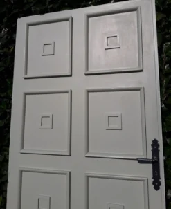 Porte 207x99,5cm de communication verso panneauté mouluré